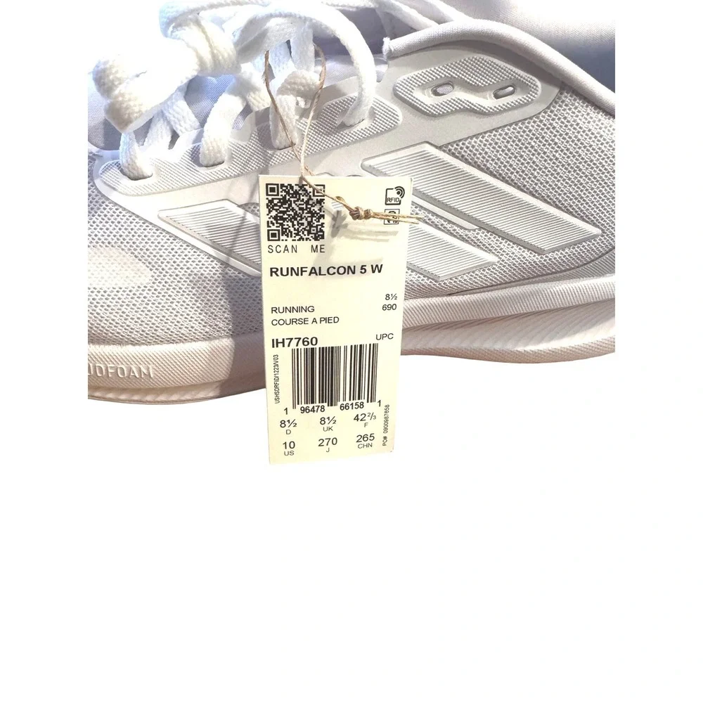 Adidas Runfalcon Womens Running Shoes White IH7760 Size 10